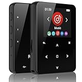 Aeheqkl 64GB Bluetooth 5.3 MP3 Player, Hi-Fi Lossless Music Player with Speaker, Pocket Size for Running & Workout, FM Radio & Voice Recorder, Supports up to 128GB Micro SD, Ideal Tech Gift