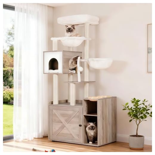 All-in-One Cat Furniture with Litter Box