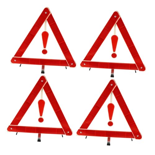 Triangle avertissement Healeved : lot de 4 panneaux de signalisation pour panne de voiture