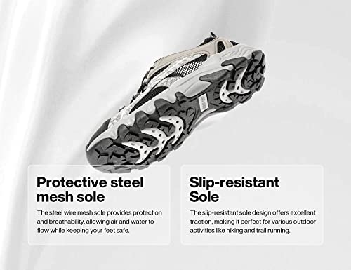 Tfo Men's Quick Dry Water Shoes Hiking Shoes - Barefoot Aqua Footwear Breathable Lightweight Non-Slip Hiking Shoe For Men Perfect For Hiking, Fishing, Boating Aquatic Sports Black Size 7.5 #TOP3