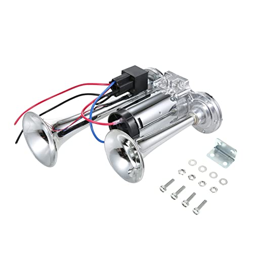 Bocina de aire fuerte de 130 dB y 12 V para instalar en coche, motocicleta o bicicleta