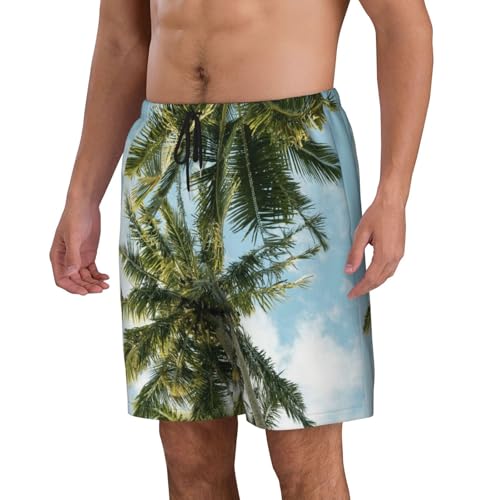 Men's Beach Shorts Palm Trees (2) Mens Swim Trunks Board Shorts with Pockets Swimwear Bathing Suits2