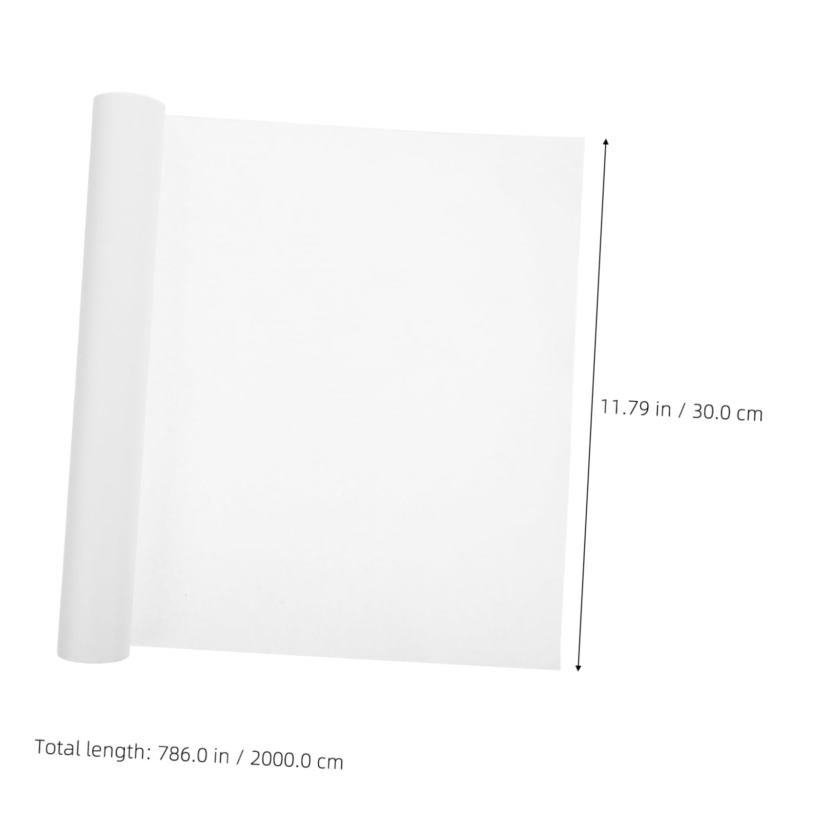 SEWACC White Copy Paper Roll Plain Wrapping Paper for Shipping Supplies DIY Craft Projects Wrapping Floral Arrangements and Art Activities