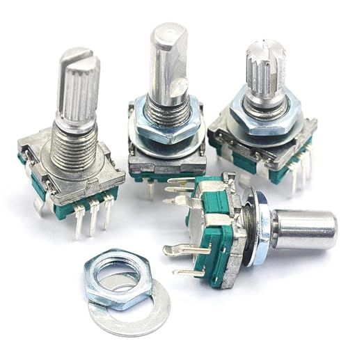 Encodeur rotatif 20 bits EC11 W avec interrupteur, lot de 5 pièces à poignée prune 20mm
