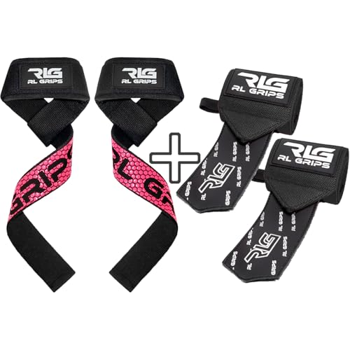 Straps de Gimnasio RL Grips Evitan Fatiga en Agarre de Peso Muerto