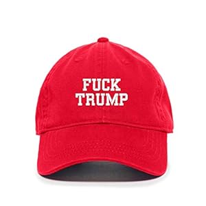Fuck Trump MAGA Baseball Cap Embroidered Cotton Adjustable Dad Hat