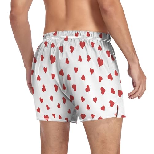Image of Men's Boxer Shorts Cotton Loose Underwear with Button Fly