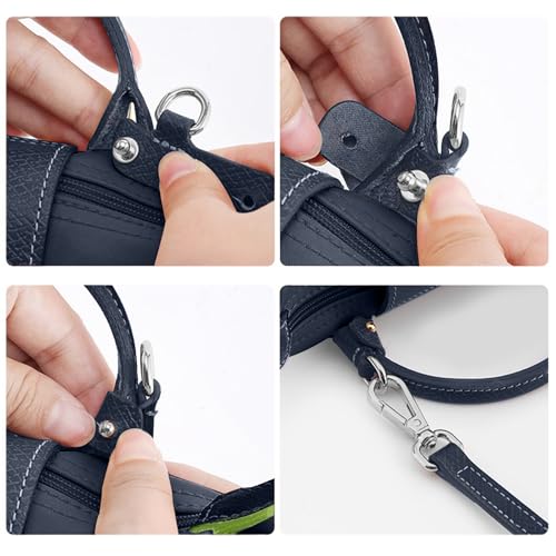 Image of Jiesinlov Leather Bag Shoulder Strap Replacement Crossbody Adjustable Conversion Kit Fit for Mini Pouch
