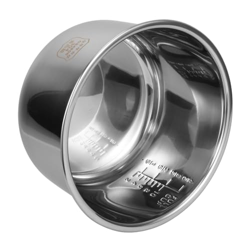 Generic Rice Cooker Liner Electric Cooker Liners Pot Cooking Canisters Brown Cooker Rice Maker Accessories Smart Kettle Sieve Oven Fryer Cookers Pans Stainless Steel Silver