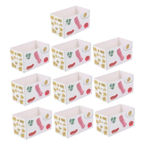 PartyKindom 10stücke Frühstücksboxen Aus Papier Sandwich-behälter Elegante Und Tragbare Verpackung Für Toast Und Snacks Und Sicher Für Partys Und Unterwegs