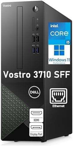 Dell Vostro 3710 SFF Small Form Factor Business Desktop Computer, Intel 6-Core i5-12400, 32GB DDR4 RAM, 1TB PCIe SSD, RJ-45, HDMI, DisplayPort, Windows 11 Pro Dell Vostro 3710 SFF Small Form Factor Business Desktop Computer, Intel 6-Core i5-12400, 32GB DDR4 RAM, 1TB PCIe SSD, RJ-45, HDMI, DisplayPort, Windows 11 Pro