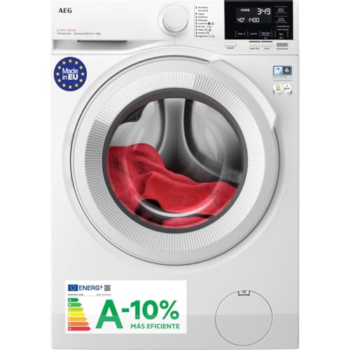 AEG LFR7184N2V, Lavadora de Carga Frontal 8 Kg, 1400...