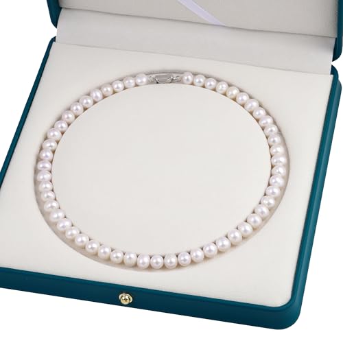 Freshwater Cultured Pearl Necklace for Women Includes Stunning 20 inch Pearl Necklace and Luxury Gift Box Jewelry for Women4