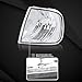 Autozensation Compatible with Ford Expedition 1997-2002, 1997-2003 F150, Chrome Housing Clear Lens Corner Lights