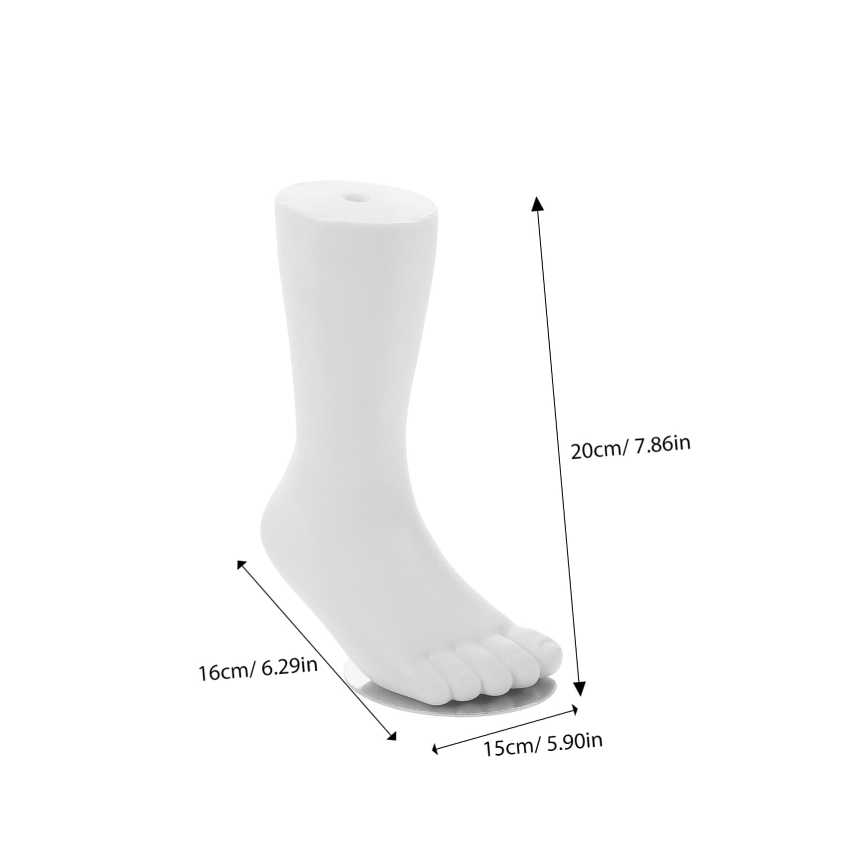 FUNOMOCYA Realistic Boys and Girls Foot Model Medium Size Sock Display Mannequin Fake Foot Mold for Retail Photography