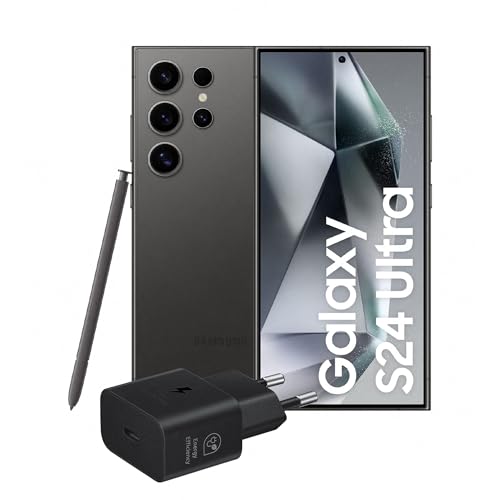Samsung Galaxy S24 Ultra Smartphone AI, Cargador Incluido, Pantalla 6.8' QHD+ Dynamic AMOLED 2X, Cámara 200MP, RAM 12GB, 1TB, 5000mAh, Titanium Black [Versión italiana]