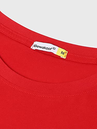 Image of Bewakoof Men's Solid Regular Fit Full Sleeve Round Neck Cotton T-Shirt