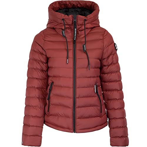 khujo Shine Women Jacket Jacke (M, brown)