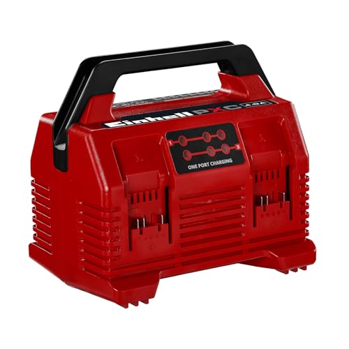Cargador múltiple de batería Einhell ideal para organizar tu taller de bricolaje sin cables