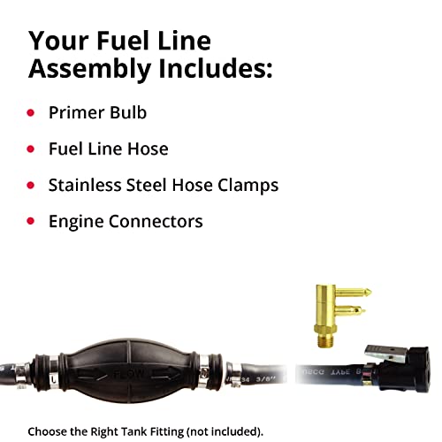 image for SeaSense: Mercury Fuel Line Assembly for Boats w/ Portable Fuel System