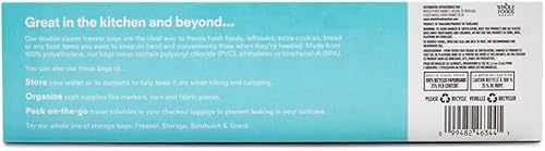 Miniatura 2 de 365 by Whole Foods Market Almacenamiento de alimentos bolsas para congelador tamaño de galón 30 unidades