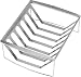 Produktbild Landmann 15505 Sparerib-Halter und Bratenkorb Selection