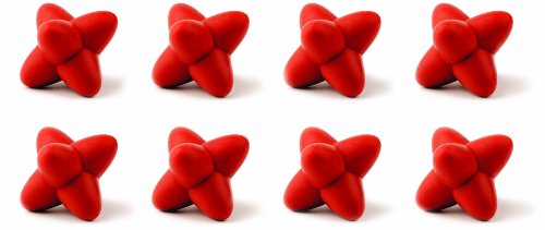 Tovolo Tumble Trivets, Red - Set of 8