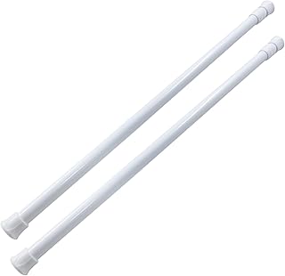 Waziaqoc 2 Pack Window Security Bar, 17-27.6 Inch Extendable Tension Rods for Bathroom Cupboards, Enhanced Safety and Protection