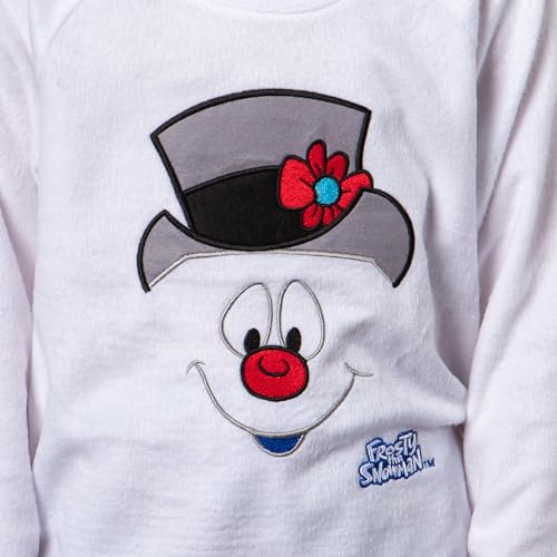 Frosty The Snowman Multiple Girl's Christmas Sleep Tossed Print Pajama Set for Kids2