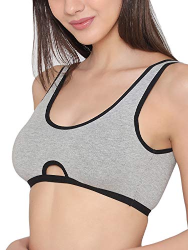 Image of Clovia Women's Cotton Padded Non-Wired Teen T-Shirt Bra