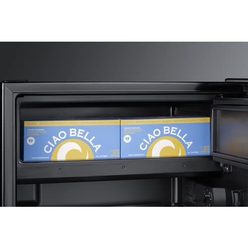 Summit Ct66bk2ssrsiflhd 24” Wide Adjustable Under Counter Refrigerator-Freezer 4.9 Cu.Ft. With Panel-Ready Door (Panel Not Included) Automatic Defrost Operation, Black Interior (Panel Ready-Lhd) on Fridge.com - View 6