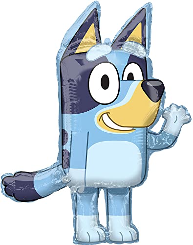 Bluey Balloon Set with Stars and Paw Print Latex