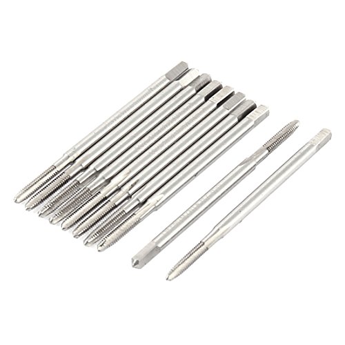 Aexit M2 HSS Taps 3 Straight Flute Machine Screw Thread Metric Pipe Taps Tap 10pcs