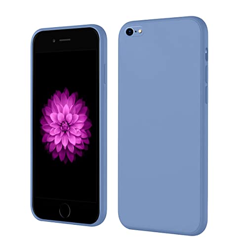 Image of LIRAMARK Silicone Soft Back Cover Case for Apple iPhone 6 / iPhone 6s (Silicone Blue)
