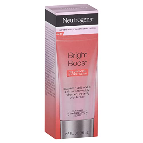 Image of Neutrogena Bright Boost Micro Polish, 3x power than normal scrub, powered by neoglucosamine, 75g & Neutrogena Oil Free Acne Wash For Acne Prone Skin With Salicylic Acid, 175ml