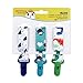 chenpaif Clip per Ciuccio, Clip per manichino Clip per Ciuccio per Bambino 3 Confezioni per Cinghie per Supporto per Ciuccio Clip per dentizione in plastica Design Moderno Unisex Dinosauro Zebra 2#