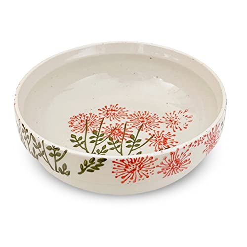 J-kitchens 波佐見焼 小鉢 中 勲山窯 カルスク ボウル M 直径 12.5×高さ 4.4cm 電子レンジ対応 食洗機対応 日本製 野花 レッド