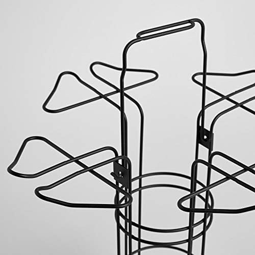 VonShef Wine Bottle & Glass Holder, Portable and Countertop Wine Rack with Handle/Carry Stand for Outdoor and Indoor Use, Suitable for 4 Glasses & 1 Bottle - Ideal for Picnics