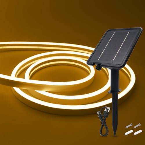 Cinta LED Solar KISUFU 24V 16.4FT Blanco Cálido miniatura 1