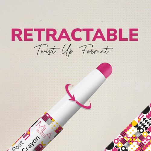 Image of Mila Beaute Lock & Pout Matte Crayon Lipstick for Women I Smudge Proof & Transfer-proof Lipstick I Hydrating With Ceramides & Shea Butter I Highly Pigmented & Glides Smoothly | Suitable for Indian Skin Tones - (1.25g1 Don't Stare)