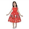 Meisjes Kerstjurk Festival Outfit Girl Mouwloze Partij Santa Jurken 2-9 Jaar(Size:7-8Years,Color:Red2)
