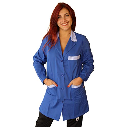 Bata de trabajo, para maestra, guardería, escuela infantil, almacén, trabajadora, sastrería, hotel, mujer, Royal, S