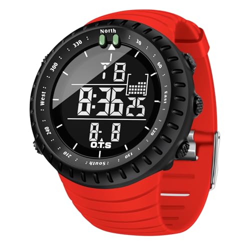 PALADA Men's Digital Sports Watch Waterproof Tactical Watch with LED