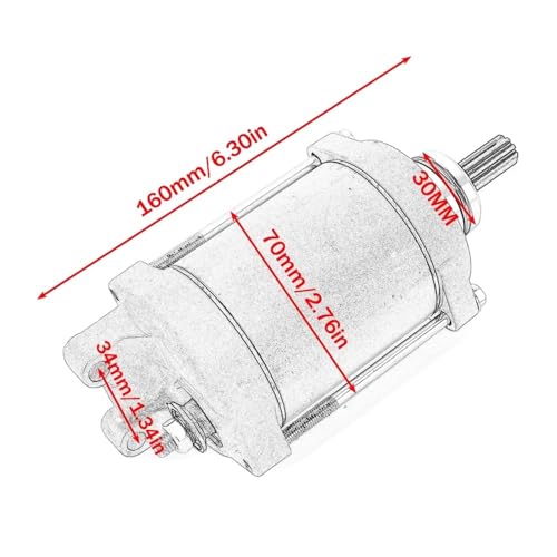 Pieza de repuesto: motor de arranque compatible con OEM 21163-0748 4