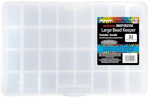 The Beadery - Large Bead Keeper Storage Box 32 Compartment - 2176