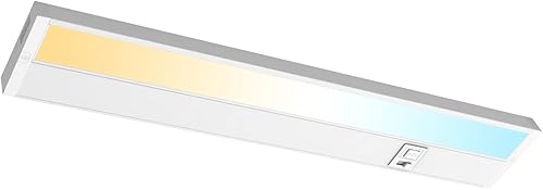 Hizashi Luces para debajo del gabinete de 22 pulgadas cableadas o enchufables, 5CCT color seleccionable 2700K3000K3500K4000K5000K, 13W 920lm