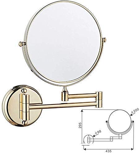 Miroir de vanité de comptoir pour maquillage et rasage