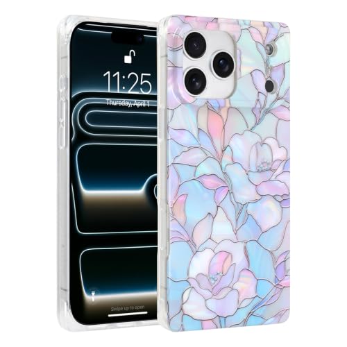 Coque iPhone 17 Pro antichoc Magsafe à motif fleur violette - 2