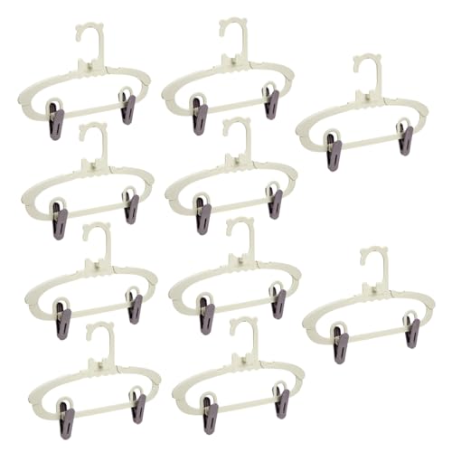 Ciieeo 1 Set Clothes Hangers with Clips Multi Functional Home Organizer for Closet Space Saving Design Soft Warm and Lemon