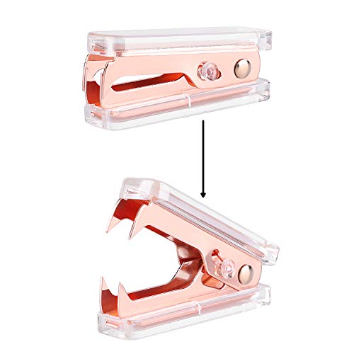 ALSISK Desk Accessory Kit,Acrylic Stapler Set, Tape Dispenser, Staple